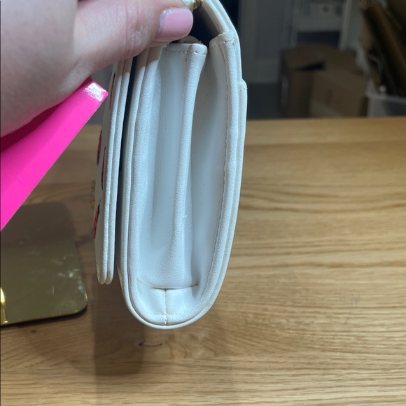 RARE Betsey Johnson Red Ladybug White Crossbody Bag NWT - Picture 7 of 15